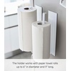 image:imageYamazaki Home Tower Magnetic Paper Towel Holder Metal Kitchen Roll Dispenser Vertical Or Horizontal Mounted Kitchen Towel Rack  SteelWhite