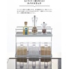image:imageYamazaki Home Tower Pantry Canisters With Rack  Kitchen Container Storage Organizer  Triple  Steel  Plastic  825 Cups 195 LitersBlack