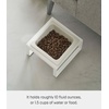 image:imageYamazaki Home Tower Raised Ceramic Pet Food Or Water Bowl with Metal Stand for Cats Or Small Dogs  Short  125White