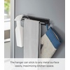 image:imageYamazaki Home Tower Wide Magnetic Kitchen Dish Towel Hanger Rack Holder for Refrigerator Or Wall  SteelBlack