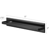 image:imageYamazaki Home Tower Wide Magnetic Kitchen Dish Towel Hanger Rack Holder for Refrigerator Or Wall  SteelBlack