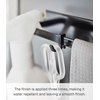 image:imageYamazaki Home Tower Wide Magnetic Kitchen Dish Towel Hanger Rack Holder for Refrigerator Or Wall  SteelBlack