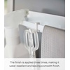 image:imageYamazaki Home Tower Wide Magnetic Kitchen Dish Towel Hanger Rack Holder for Refrigerator Or Wall  SteelWhite