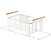 image:imageYAMAZAKI Home OverTheSink Dish Drainer Rack  Expandable Kitchen Drying Organizer Holder  No Assembly Req  Expandable overthesink dish rack with plate drying organizer Durable steel and wood construction Built for daily useWhite