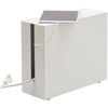 image:imageYAMAZAKI Home Rolling Cable Management Cord Power StripSurge Protector Storage Organizer for Office or Bedroom Steel One Size White  Mobile storage organizer for routers wifi box power strips and surge protectors Steel construction Built for daily useWhite