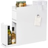 image:imageYAMAZAKI Home Spice Rack 2Tiers with Sliding Drawer Slim Steel White  Twotier seasoning and condiments spice rack with storage drawer Convenient kitchen food storage container for a tidyWhite