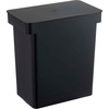 image:imageYAMAZAKI Home Tower 65 Gallon Rolling Trash Can Dual Compartment Kitchen Odor Free Garbage Can Recycling Bin with Handles  Polypropylene  66 Gallons 25 LitersBlack