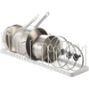 image:imageYAMAZAKI Home Tower Adjustable Lid amp Pan Organizer  Kitchen Drawer Storage Shelf Rack  Adjustable kitchen drawer storage shelf rack organizes pot lids and pans Built for daily use Keeps essentials organizedWhite