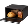 image:imageYAMAZAKI Home Tower Bread Box Keeper Holder Container Metal Bread Holder Saver Slim Space Saving Counter Storage  Horizontal  Steel  Sleek metal bread holder and saver container Slim spacesaving design fits countertops Adds practical everyday storageBlack