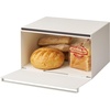 image:imageYAMAZAKI Home Tower Bread Box Keeper Holder Container Metal Bread Holder Saver Slim Space Saving Counter Storage  Horizontal  Steel  Sleek metal bread holder and saver container Slim spacesaving design fits countertops Adds practical everyday storageWhite