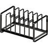 image:imageYAMAZAKI Home Tower Under Sink Pot Lids And Frying Pan Storage Kitchen Drawer Organizer Rack  SteelBlack