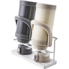 image:imageYAMAZAKI Home TwoTier Bottle Drying Rack with Drainage Tray Stand White  Twotier bottle drying rack with an elevated drainage tray to prevent spillage Designed for convenient home organizationWhite