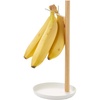 image:imageYamazaki Home Tosca Banana Hanger  Steel  Wood  Elegant banana hanger prevents bruising and keeps fruit fresh longer Durable steel and wood construction Minimalist designWhite