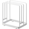 image:imageYamazaki Home Tower Cutting Board Holder Storage Stand For Round And Rectangular Chopping Boards  SteelWhite