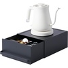 image:imageYamazaki Home Tower Kitchen Appliance Rack With Drawers  SpaceSaving UnderAppliance Storage Organizer For Sugar Tea Packs Mixers Coffee Makers Electric Pots  Steel  Spacesaving organizer for sugar tea packs mixers coffee makers and electric pots Helps keep everyday spaces organizedBlack
