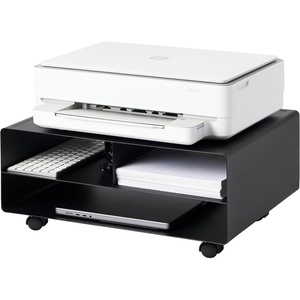 image:imageYAMAZAKI Home Desktop Printer Stand  Computer Accessory Office Organizer Steel One Size White  Desktop printer stand and computer accessory office organizer Spacesaving design with builtin wheels Easy to assembleBlack