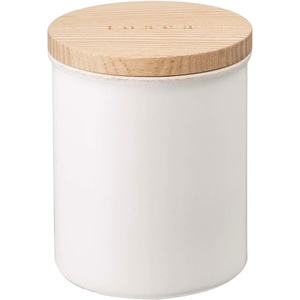 image:imageYAMAZAKI Home Tosca Ceramic Canister  Dry Food Kitchen Storage Container Organizer  Sugar  1525 Oz 450 MlPlain
