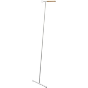 image:imageYAMAZAKI Home Tower Clothes Ironer Steamer Hanger Drying Rack Wall Leaning Stand for Clothing Bags Or Hats 64  Steel  Wood