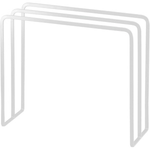 image:imageYAMAZAKI Home Tower Dishcloth Hanger  Steel  Slim countertop dishcloth hanger holds up to three towels for quick air drying Designed for convenient home organizationWhite