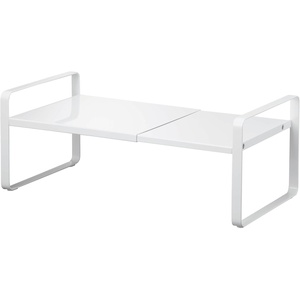 image:imageYAMAZAKI Home Tower Expandable Support Rack  Kitchen Storage Shelf Organizer  Small  Steel  Expandable support rack designed to maximize kitchen storage Ideal for organizing cabinets and pantries Easy to assembleWhite