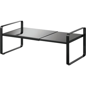 image:imageYAMAZAKI Home Tower Expandable Support Rack  Kitchen Storage Shelf Organizer  Small  Steel  Expandable support rack designed to maximize kitchen storage Ideal for organizing cabinets and pantries Easy to assembleBlack