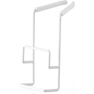 image:imageYAMAZAKI Home Tower FaucetHanging Sponge Holder  Kitchen Organizer Sink Rack Basket  Double  SteelWhite