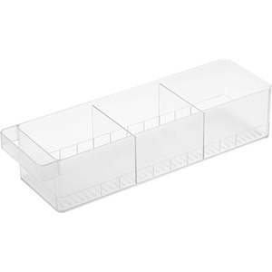 image:imageYAMAZAKI Home Tower Refrigerator Food Case Storage Kitchen Organizer with Adjustable Dividers  Transparent Pantry Holder Stackable Fridge Drawer  AllPurpose  Abs Plastic AllPurpose