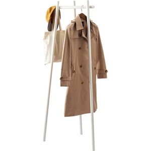 image:imageYAMAZAKI Home Tower TriPost Coat Rack  Freestanding Steel Coat Tree With Side Pegs 3Leg Standing Coat Hanger For Entryway Hallway Bedroom 60  SteelWhite