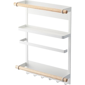 image:imageYamazaki Home Tosca Magnetic Kitchen Storage Rack  Refrigerator Organizer Wall Holder