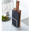 image:imageYAMAZAKI Home Cutting Board Stand Kitchen Storage Holder Metal Rack White  Efficient kitchen storage rack and holder organizer Perfect for clutterfree countertops Keeps busy spaces neat and tidyWhite