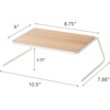 image:imageYAMAZAKI Home Dish Riser  Kitchen Cabinet Shelf and Organizer  No Assembly ReqSmall