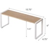image:imageYAMAZAKI Home Kitchen Rack  Counter Storage Shelf Organizer Steel  WoodWhite  Tosca singletier riser maximizes space Perfect for organizing spices plates or mugs Adds practical everyday storageKitchen Rack Wide