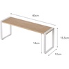 image:imageYAMAZAKI Home Kitchen Rack  Counter Storage Shelf Organizer Steel  WoodWhite  Tosca singletier riser maximizes space Perfect for organizing spices plates or mugs Adds practical everyday storageKitchen Rack Wide