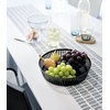 image:imageYAMAZAKI Home Striped Steel Fruit Basket  Kitchen Storage Produce Holder Steel Wide BlackBlack