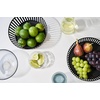 image:imageYAMAZAKI Home Striped Steel Fruit Basket  Kitchen Storage Produce Holder Steel Wide BlackBlack