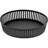 image:imageYAMAZAKI Home Striped Steel Fruit Basket  Kitchen Storage Produce Holder Steel Wide BlackBlack