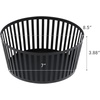image:imageYAMAZAKI Home Striped Steel Fruit Basket  Kitchen Storage Produce Holder Steel Wide BlackBlack