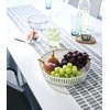 image:imageYAMAZAKI Home Striped Steel Fruit Basket  Kitchen Storage Produce Holder Steel Wide BlackWhite