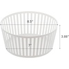 image:imageYAMAZAKI Home Striped Steel Fruit Basket  Kitchen Storage Produce Holder Steel Wide BlackWhite