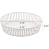 image:imageYAMAZAKI Home Striped Steel Fruit Basket  Kitchen Storage Produce Holder Steel Wide BlackWhite