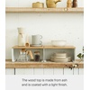 image:imageYAMAZAKI Home Tosca WoodTop Stackable Kitchen Rack  Modern Counter Shelf Organizer  Large  Steel  Wood  Stack Up to Two  Modern countertop shelf riser maximizes kitchen space Stackable design Freestanding rack with a warm woodtop plateSmall