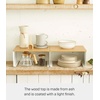 image:imageYAMAZAKI Home Tosca WoodTop Stackable Kitchen Rack  Modern Counter Shelf Organizer  Large  Steel  Wood  Stack Up to Two  Modern countertop shelf riser maximizes kitchen space Stackable design Freestanding rack with a warm woodtop plateLarge