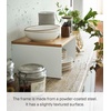 image:imageYAMAZAKI Home Tosca WoodTop Stackable Kitchen Rack  Modern Counter Shelf Organizer  Large  Steel  Wood  Stack Up to Two  Modern countertop shelf riser maximizes kitchen space Stackable design Freestanding rack with a warm woodtop plateLarge Pack of 12