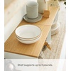 image:imageYAMAZAKI Home Tosca WoodTop Stackable Kitchen Rack  Modern Counter Shelf Organizer  Large  Steel  Wood  Stack Up to Two  Modern countertop shelf riser maximizes kitchen space Stackable design Freestanding rack with a warm woodtop plateLarge Pack of 12