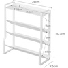 image:imageYAMAZAKI Home Tower 4Tier Slim Spice Rack Organizer  Large Capacity Angled Shelves Flat Top Tier  Ideal For Countertops And Stove Sides  Steel