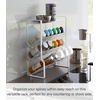 image:imageYAMAZAKI Home Tower 4Tier Slim Spice Rack Organizer  Large Capacity Angled Shelves Flat Top Tier  Ideal For Countertops And Stove Sides  Steel