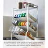 image:imageYAMAZAKI Home Tower 4Tier Slim Spice Rack Organizer  Large Capacity Angled Shelves Flat Top Tier  Ideal For Countertops And Stove Sides  Steel
