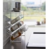 image:imageYAMAZAKI Home Tower 4Tier Slim Spice Rack Organizer  Large Capacity Angled Shelves Flat Top Tier  Ideal For Countertops And Stove Sides  Steel