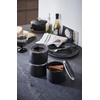image:imageYAMAZAKI Home Tower Ceramic Food Storage ContrainersCanisters With Airtight Lid  Small  1 Cup 240 MillilitersBlack