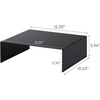 image:imageYAMAZAKI Home Tower Steel Under Cabinet Bottom Shelf Storage Organizer Set of 2 Dish Riser for Under Sink Or Kitchen Pantry Or Counter  Steel Black